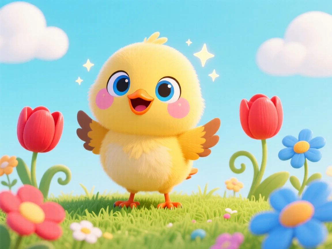 A cute baby bird